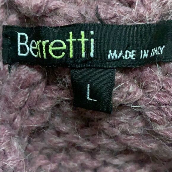 BERRETTI BEAUTIFUL PINK KNITTED‎ SWEATER SIZE L - Picture 6 of 6